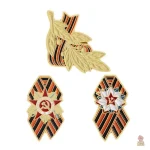 Accessoire communiste avec motif tricolore russe