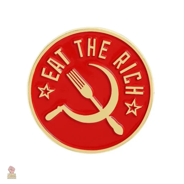 Pins Communiste Cosmos Rouge - vue 12