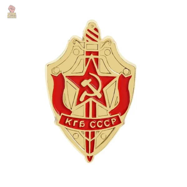 Pins Communiste Eat The Rich Rouge - vue 7