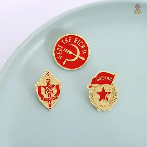 Insigne communiste en forme d'étoile