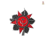 Pin communiste avec éclat doré