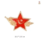 Broche symbolique du mouvement rouge
