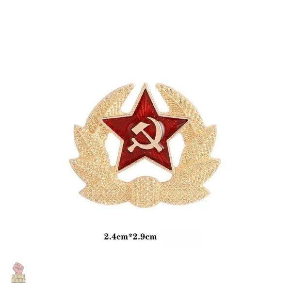 Insigne de style moderne sur le thème communiste