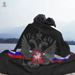 Accessoire en tissu tricolore aux influences russes