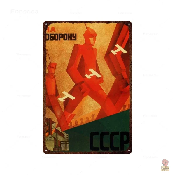 Plaque design rétro Aeroflot Europe Moscou