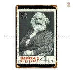 Plaque métal art soviétique, affiche communiste multidesign