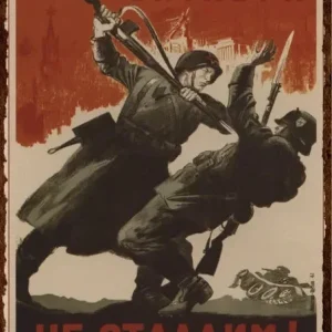 Plaque métal Gains - Octobre, ne pas céder