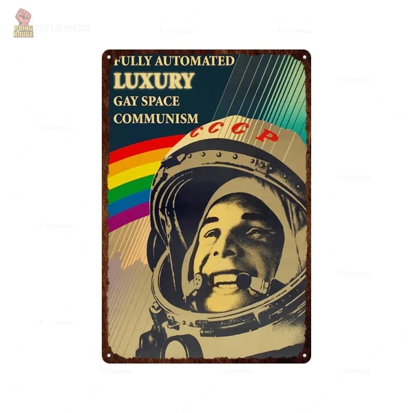 plaque-metal-luxury-gay-space-communism-cosmonaute-arc-en-ciel-1 Plaque métal Luxury Gay Space Communism