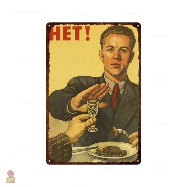 Plaque métal Luxury Gay Space Communism - vue 4