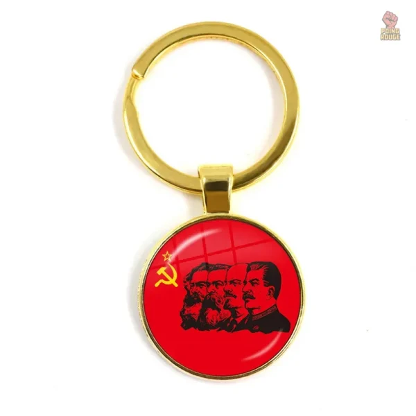 Porte-clés armoires URSS faucille marteau étoile noir or - vue 36