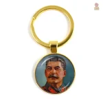Porte-clés CCCP carte monde faucille marteau bordeaux bronze - vue 22