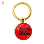 Porte-clés CCCP fusée spatiale faucille marteau rouge noir - vue 38