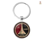 Porte-clés CCCP insigne punk rock faucille marteau argent - vue 23