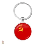 Porte-clés CCCP insigne punk rock faucille marteau en bronze - vue 5