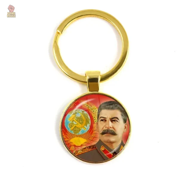 Porte-clés CCCP insigne punk rock faucille marteau en bronze - vue 30