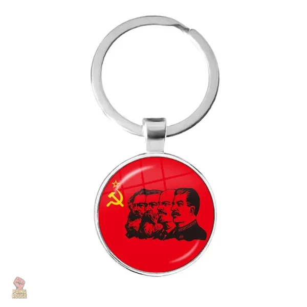 Porte-clés CCCP insigne punk rock faucille marteau en bronze - vue 34