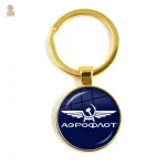 Porte-clés Gagarine CCCP, style rétro