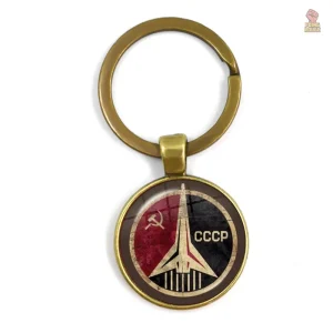 Porte-clés communiste avec portraits emblématiques