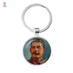 Porte-clés Saint Georges en argent avec ruban - vue 22