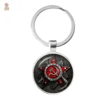 Porte-clés Staline portrait armoires URSS fond rouge - vue 13