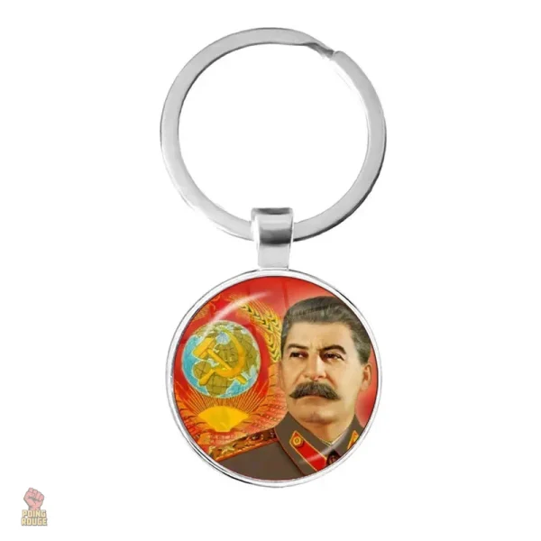 Porte-clés vintage URSS étoile blanche faucille marteau - vue 36