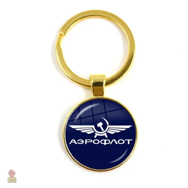 Porte-clés vintage avec symbole communiste