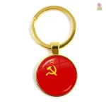 Porte-clés vintage URSS avec étoile blanche et faucille - vue 8