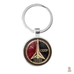 Porte-clés vintage URSS avec étoile blanche et faucille - vue 26