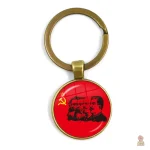 Porte-clés vintage URSS avec étoile blanche et faucille - vue 35