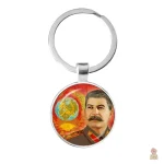 Porte-clés vintage URSS avec étoile blanche et faucille - vue 36