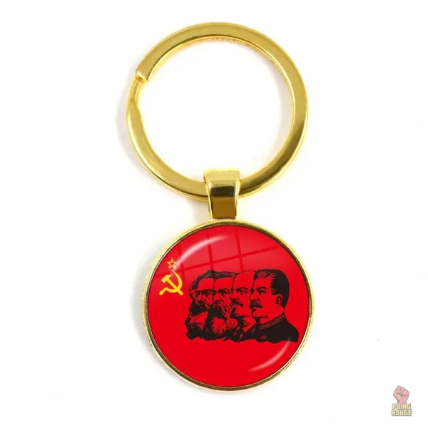 Porte-clés vintage URSS avec étoile blanche et faucille - vue 38