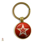 Porte-clés URSS faucille marteau étoile or couronne épis - vue 4
