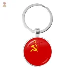 Porte-clés URSS faucille marteau étoile or couronne épis - vue 7