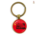 Porte-clés URSS faucille marteau étoile or couronne épis - vue 34