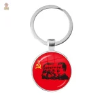 Porte-clés URSS faucille marteau étoile or couronne épis - vue 36
