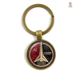 Porte-clés faucille et marteau en bronze