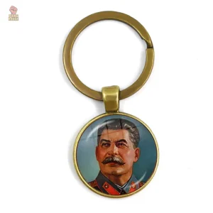 Porte-clés étoile couronnée en or