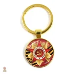 Porte-clés URSS faucille marteau étoile or couronne épic bronze - vue 13