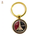 Porte-clés URSS faucille marteau étoile or couronne épic bronze - vue 34
