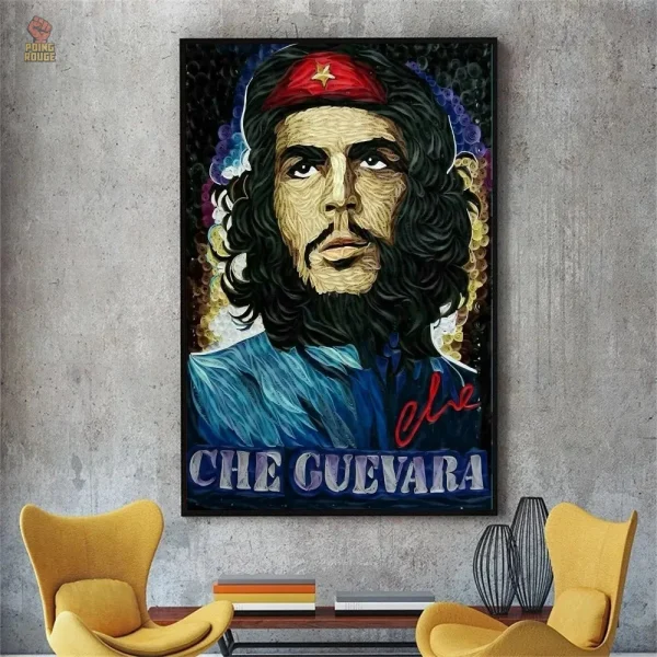 Poster Che Guevara portrait coloré emblématique