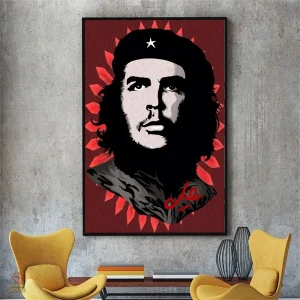 Affiche rouge de Che Guevara, symbole de révolte et d'engagement
