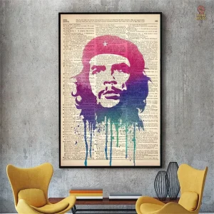 Poster vintage Che Guevara typographique