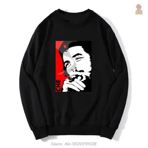 Pull Che Guevara multicolore à capuche pour homme