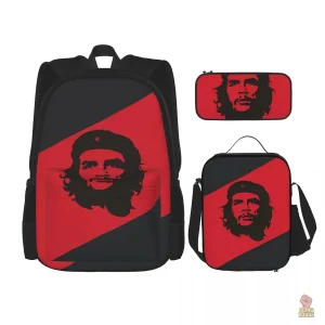 Sac à dos Che Guevara drapeau Cuba rouge