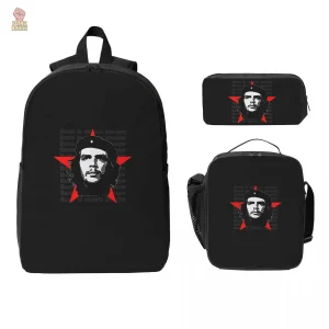Sac à dos Che Guevara avec étoiles rouges révolutionnaires