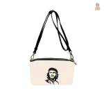 Sac bandoulière beige en polyester, style Che Guevara