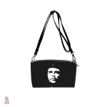 Sac bandoulière contemporain Che noir et blanc