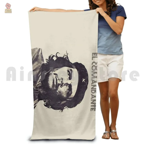 serviette-che-guevara-creme-1 Serviette Che Guevara Crème élégante pour la plage