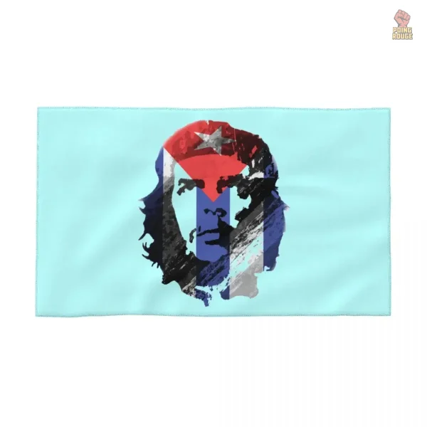 serviette-che-guevara-cuba-bleu-1 Serviette de plage Che Guevara Cuba bleue