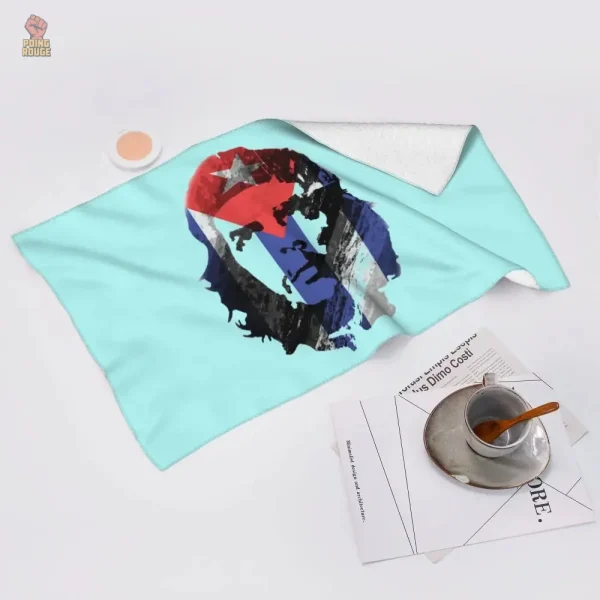 Serviette Cuba bleue, parfait pour l'été et les vacances
